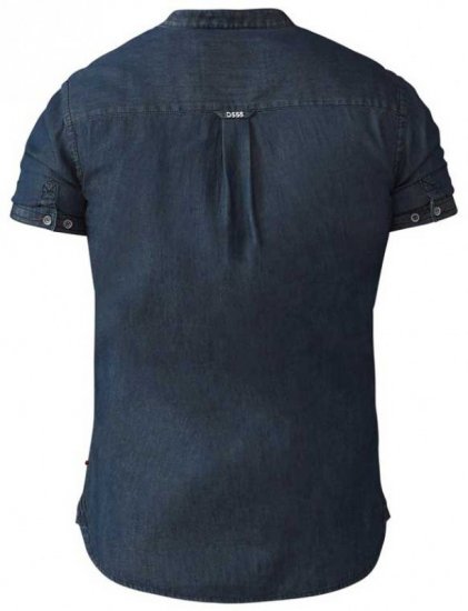 D555 Astra Short Sleeve Denim Shirt - Overhemden - Overhemden Grote Maten Heren
