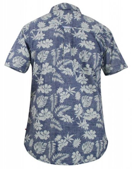 D555 Oswald Short Sleeve Hawaii Shirt - Overhemden - Overhemden Grote Maten Heren