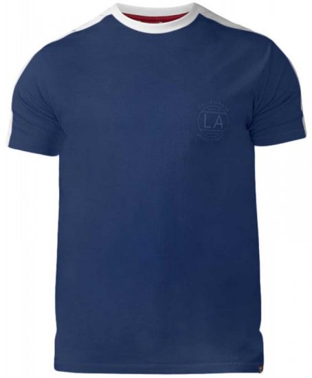 D555 Rick T-shirt Navy - T-shirts - Grote Maten T-shirts Heren