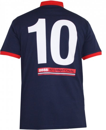 D555 Foster Polo Navy - Polo shirts - Grote Maten Poloshirts Heren