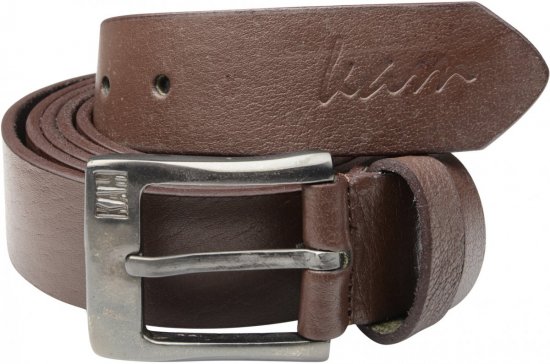 Kam Jeans 913 Jeans Belt Genuine Leather Brown , 3,5cm - Riemen - Grote Maten Heren Riemen