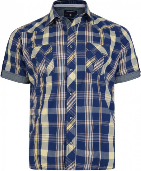 Kam Jeans 6148 Short Sleeve Shirt Safari - Overhemden - Overhemden Grote Maten Heren