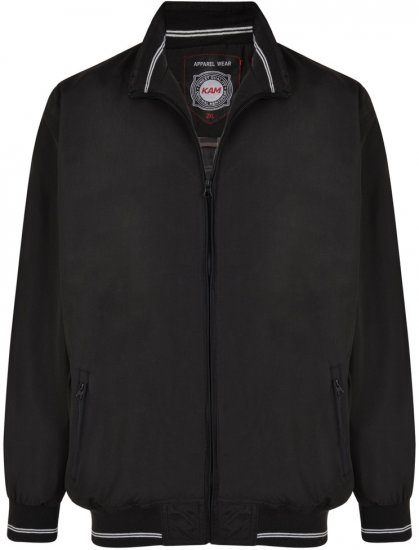 Kam Jeans 436 Summer Jacket Black - Jassen - Grote Maten Herenjassen