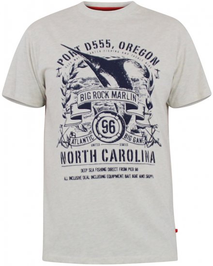 D555 Genoa Short Sleeve Shirt & T-shirt Combo - Overhemden - Overhemden Grote Maten Heren