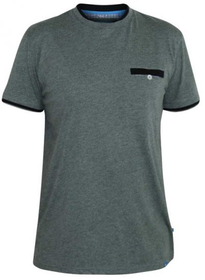 D555 Nelly T-shirt Khaki - T-shirts - Grote Maten T-shirts Heren