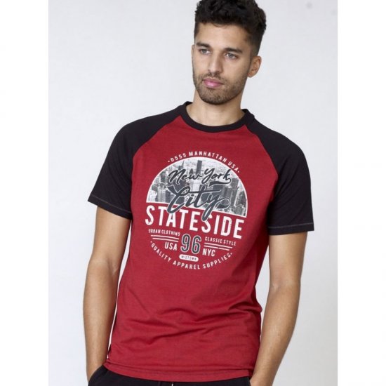 D555 Jarvis T-shirt Red - T-shirts - Grote Maten T-shirts Heren
