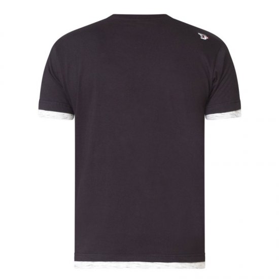 D555 Merlin T-shirt Black - T-shirts - Grote Maten T-shirts Heren