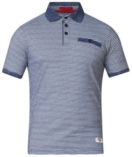 D555 Tyrone Polo Blue - Polo shirts - Grote Maten Poloshirts Heren