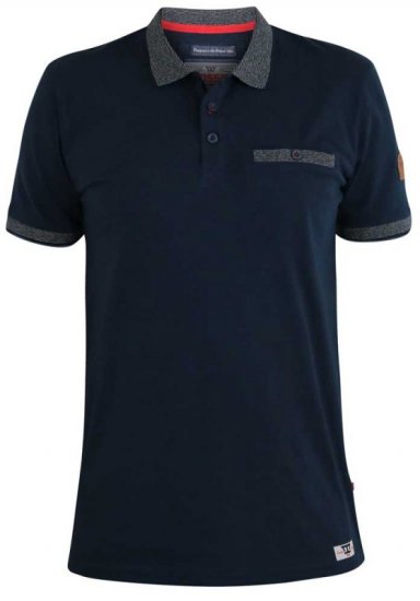 D555 Walker Polo Navy - Polo shirts - Grote Maten Poloshirts Heren