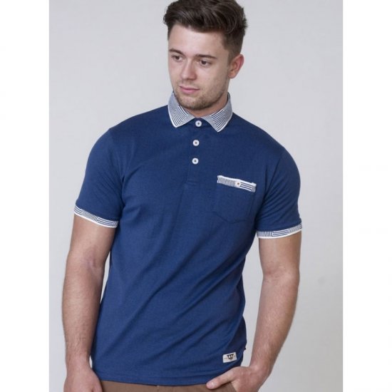 D555 George Polo Navy - Polo shirts - Grote Maten Poloshirts Heren