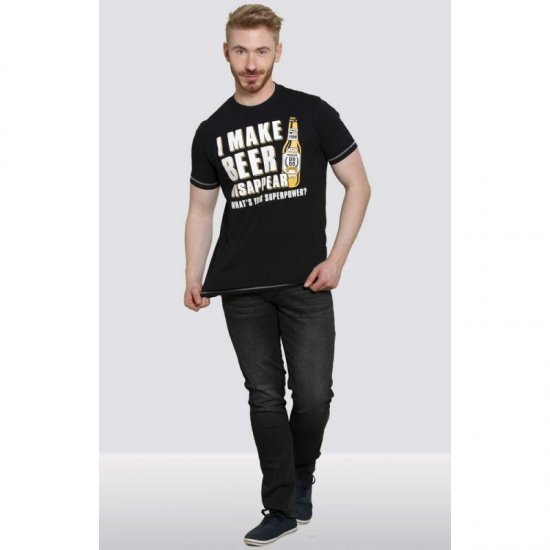 D555 Seattle T-shirt Black - T-shirts - Grote Maten T-shirts Heren