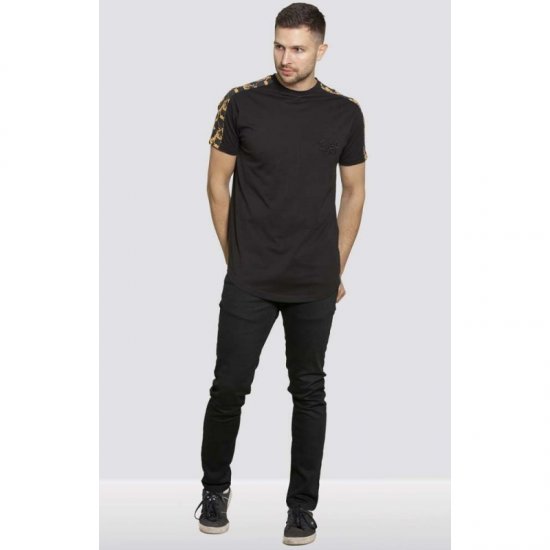 D555 Damien Couture T-shirt Black - T-shirts - Grote Maten T-shirts Heren