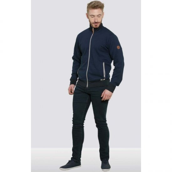 D555 Buxton Full Zip Sweatshirt Navy - Sweaters & hoodies - Sweaters & Hoodies Grote Maten Heren