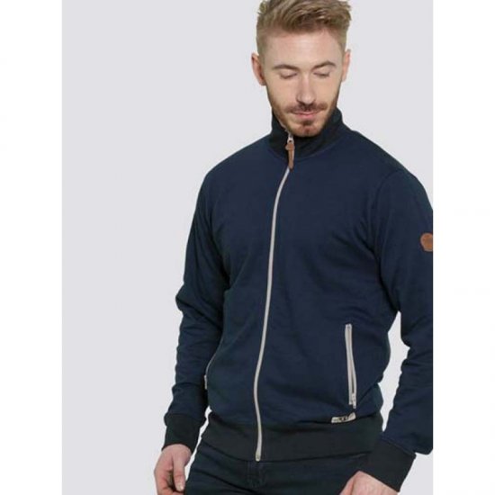 D555 Buxton Full Zip Sweatshirt Navy - Sweaters & hoodies - Sweaters & Hoodies Grote Maten Heren