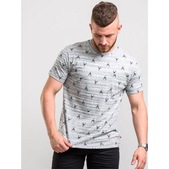 D555 Dario T-shirt Grey - T-shirts - Grote Maten T-shirts Heren