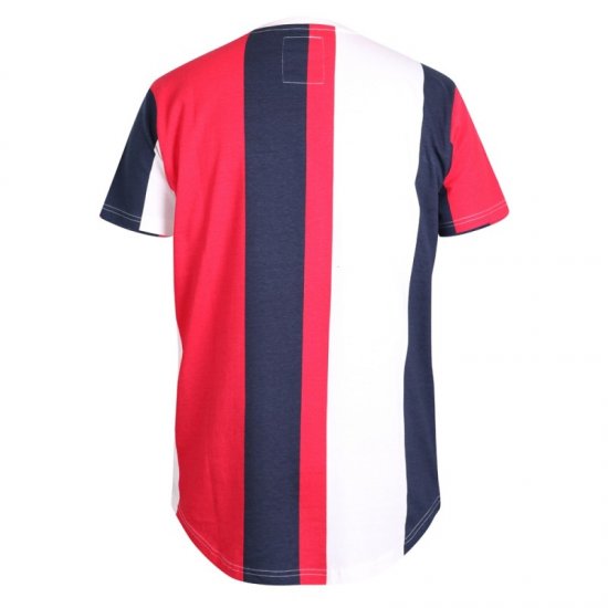 D555 Bancroft T-shirt Red/Navy - T-shirts - Grote Maten T-shirts Heren