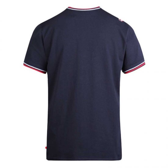 D555 Bates T-shirt Navy - T-shirts - Grote Maten T-shirts Heren