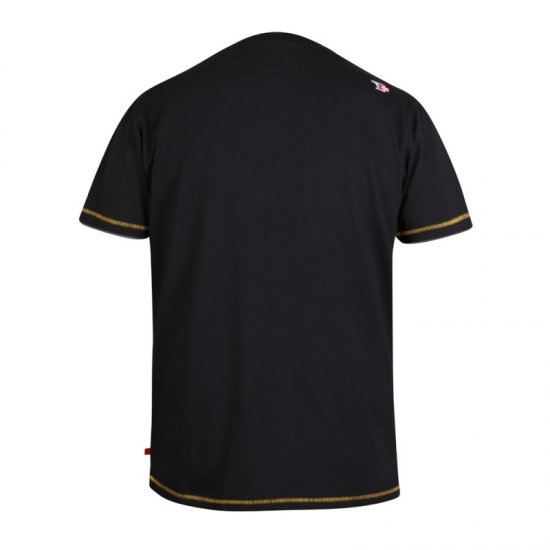 D555 Shelby T-shirt Black - T-shirts - Grote Maten T-shirts Heren