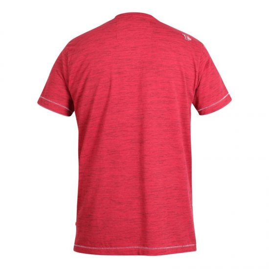 D555 Shelton T-shirt Red - T-shirts - Grote Maten T-shirts Heren