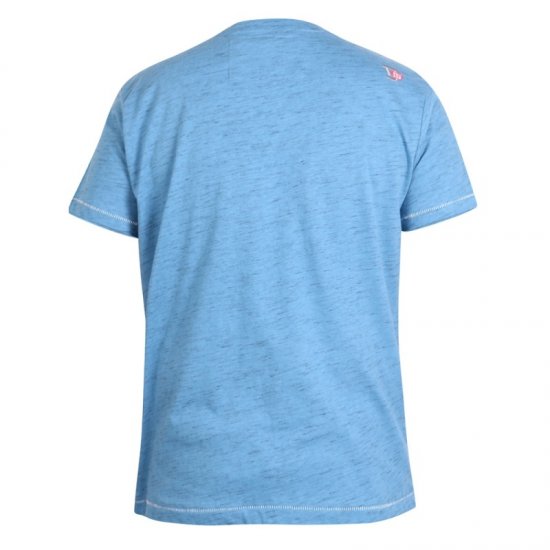D555 Shelton T-shirt Blue - T-shirts - Grote Maten T-shirts Heren