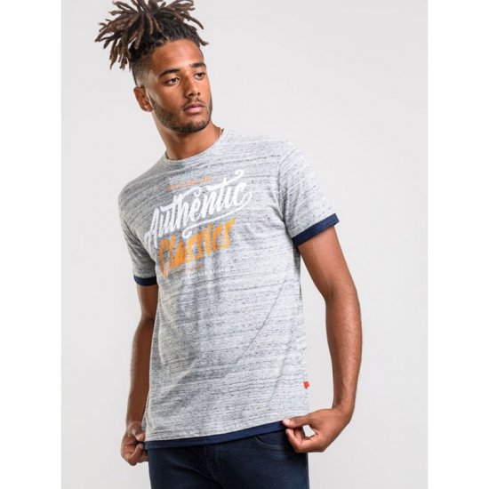 D555 Finn T-shirt Grey - T-shirts - Grote Maten T-shirts Heren