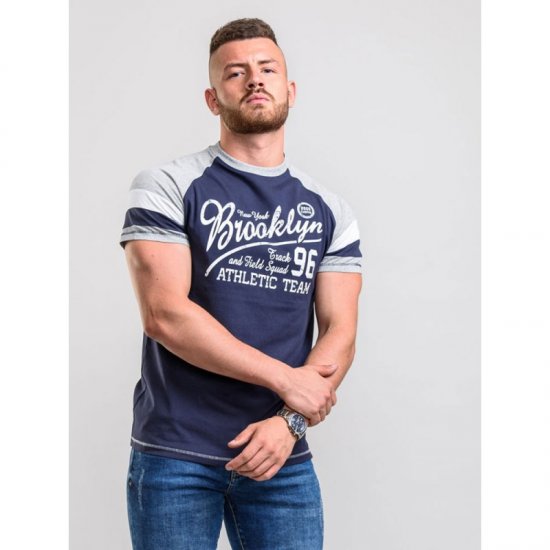 D555 Jones T-shirt Navy - T-shirts - Grote Maten T-shirts Heren