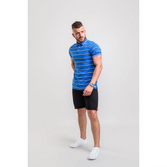 D555 Holmes Polo Blue - Polo shirts - Grote Maten Poloshirts Heren