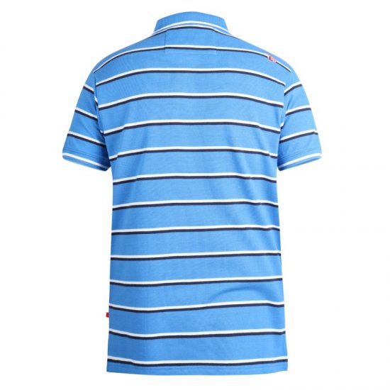 D555 Holmes Polo Blue - Polo shirts - Grote Maten Poloshirts Heren