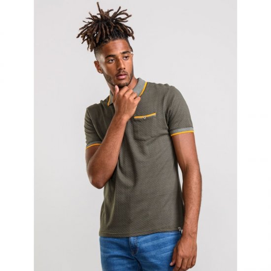 D555 Marshall Polo Khaki - Polo shirts - Grote Maten Poloshirts Heren