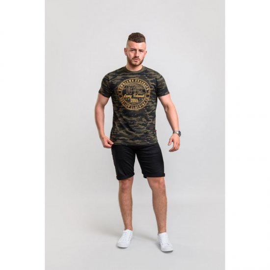 D555 Thompson T-shirt Jungle Camo - T-shirts - Grote Maten T-shirts Heren