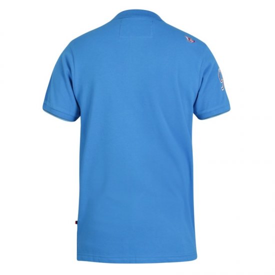 D555 Parker Polo Blue - Polo shirts - Grote Maten Poloshirts Heren