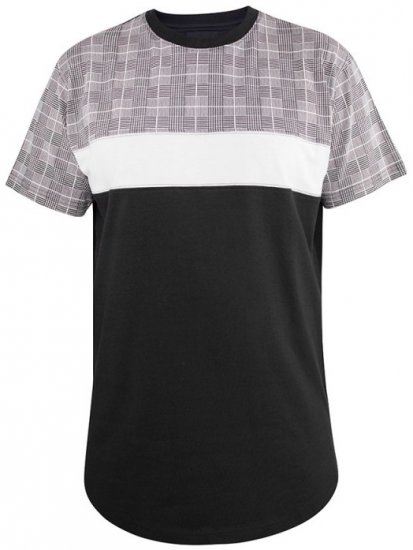 D555 Vista Couture Cut And Sew Curved Hem T-Shirt - T-shirts - Grote Maten T-shirts Heren