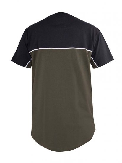 D555 Buckland Couture Cut And Sew Curved Hem T-Shirt - T-shirts - Grote Maten T-shirts Heren
