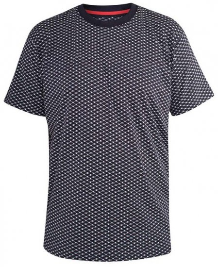 D555 Canton T-shirt Navy - T-shirts - Grote Maten T-shirts Heren