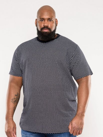 D555 Canton T-shirt Navy - T-shirts - Grote Maten T-shirts Heren