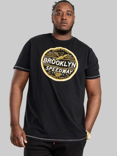 D555 Wadebridge Speedway Printed T-Shirt - T-shirts - Grote Maten T-shirts Heren