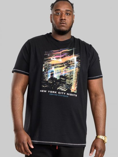 D555 Cambrone Printed T-Shirt - T-shirts - Grote Maten T-shirts Heren