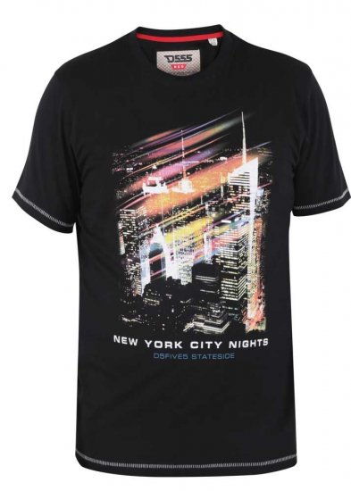 D555 Cambrone Printed T-Shirt - T-shirts - Grote Maten T-shirts Heren