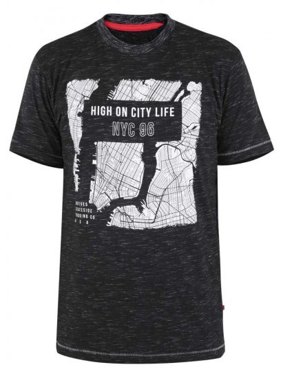 D555 Rumford Printed T-shirt - T-shirts - Grote Maten T-shirts Heren