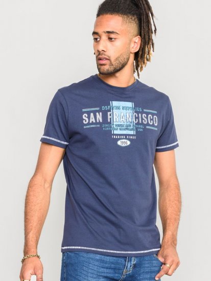 D555 WANSTEAD San Francisco T-Shirt - T-shirts - Grote Maten T-shirts Heren