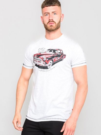 D555 LOUGHTON Old School Car T-Shirt - T-shirts - Grote Maten T-shirts Heren
