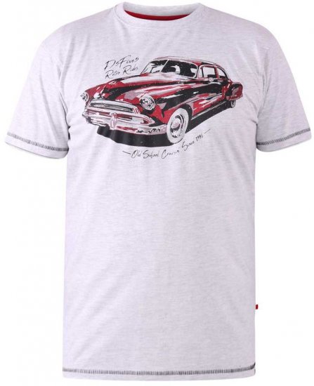 D555 LOUGHTON Old School Car T-Shirt - T-shirts - Grote Maten T-shirts Heren