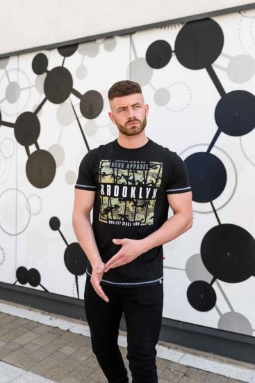 D555 BRICKET Camo Brooklyn T-Shirt - T-shirts - Grote Maten T-shirts Heren