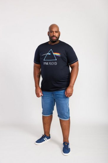 D555 Eclipse Official Pink Floyd Printed Crew Neck T-Shirt - T-shirts - Grote Maten T-shirts Heren