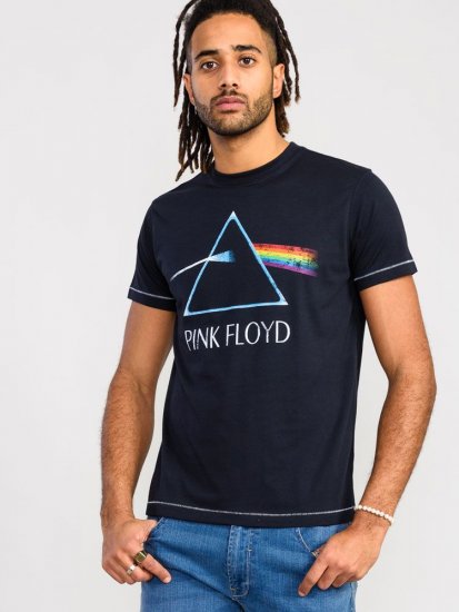 D555 Eclipse Official Pink Floyd Printed Crew Neck T-Shirt - T-shirts - Grote Maten T-shirts Heren