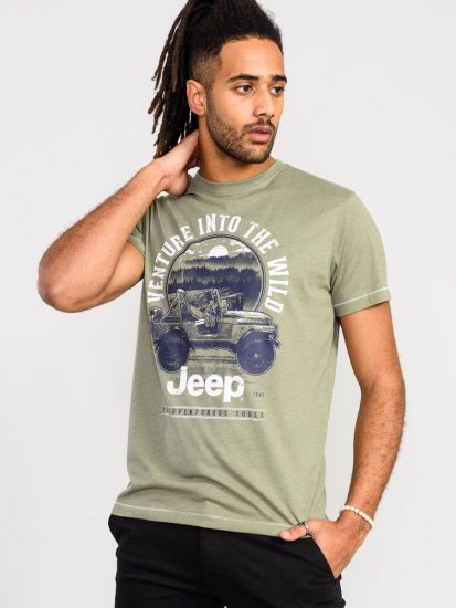 D555 Hibbert Official Jeep Printed T-Shirt - T-shirts - Grote Maten T-shirts Heren
