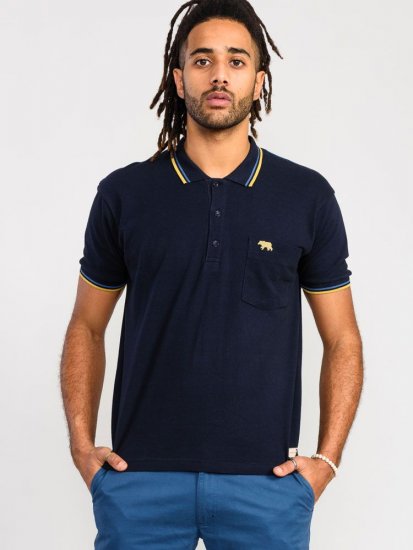 D555 Hamford Pique Polo Shirt Navy - Polo shirts - Grote Maten Poloshirts Heren