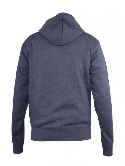 D555 Orchid Chest Printed Zip Through Hoody Denim Blue - Sweaters & hoodies - Sweaters & Hoodies Grote Maten Heren