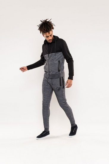 D555 Finnley Couture Hoody With Chest Embroidery Black - Sweaters & hoodies - Sweaters & Hoodies Grote Maten Heren