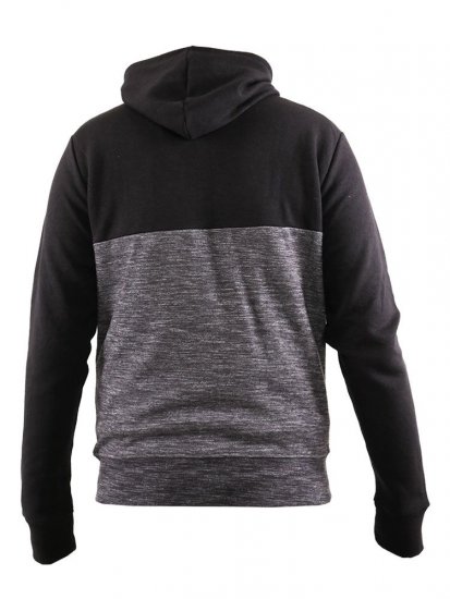 D555 Finnley Couture Hoody With Chest Embroidery Black - Sweaters & hoodies - Sweaters & Hoodies Grote Maten Heren